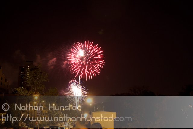 Minneapolis fireworks on 4 July 2010